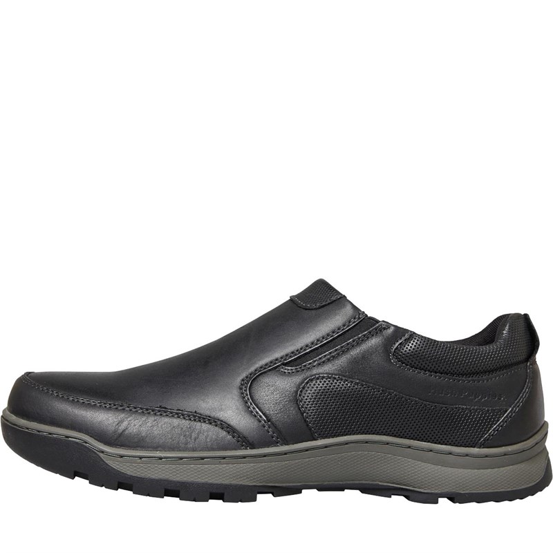 Hush Puppies Mens Jasper Slip On Shoes | Black - Image 3
