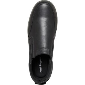 Hush Puppies Mens Jasper Slip On Shoes | Black