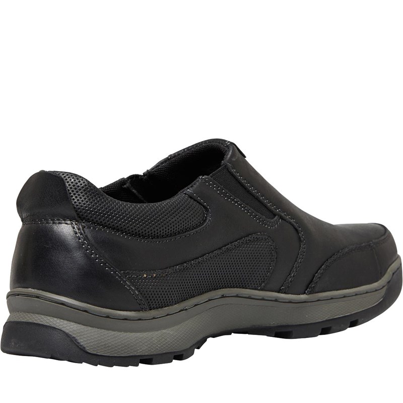 Hush Puppies Mens Jasper Slip On Shoes | Black - Image 2