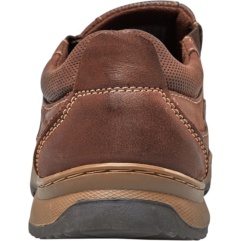 Hush Puppies Mens Jasper Slip On Shoes | Brown - Image 3