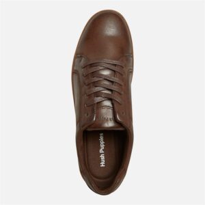 Hush Puppies Mens Mason Cupsole Trainers | Coffee/​Gum