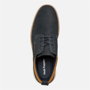 Hush Puppies Mens New Derby Lace Shoes | Navy Nubuck