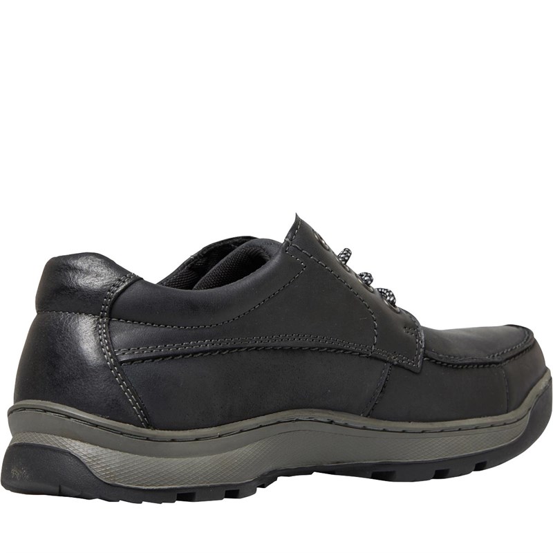 Hush Puppies Mens Tucker Shoes | Black - Image 2