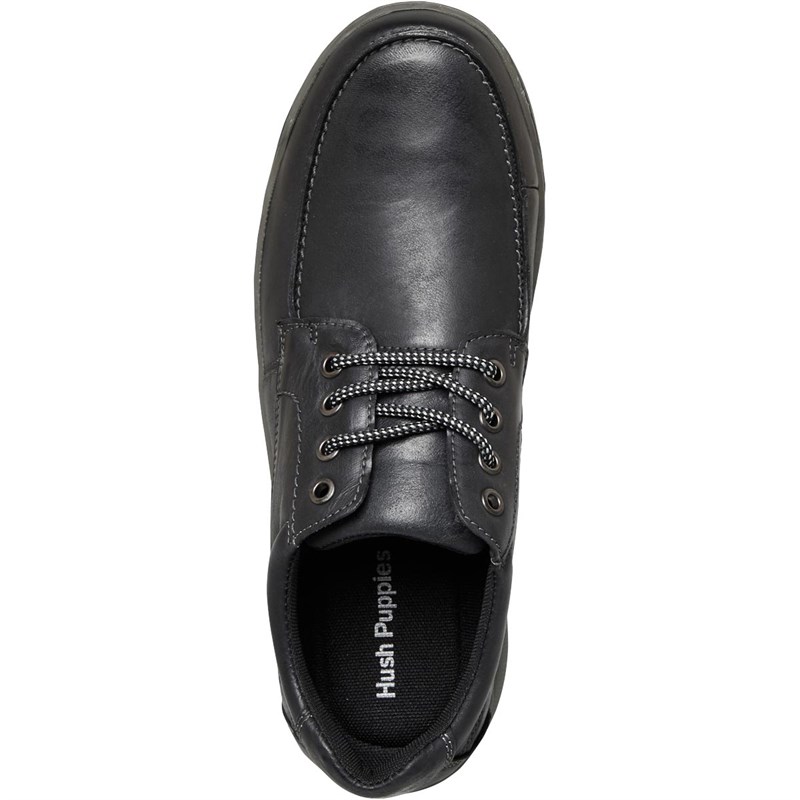 Hush Puppies Mens Tucker Shoes | Black