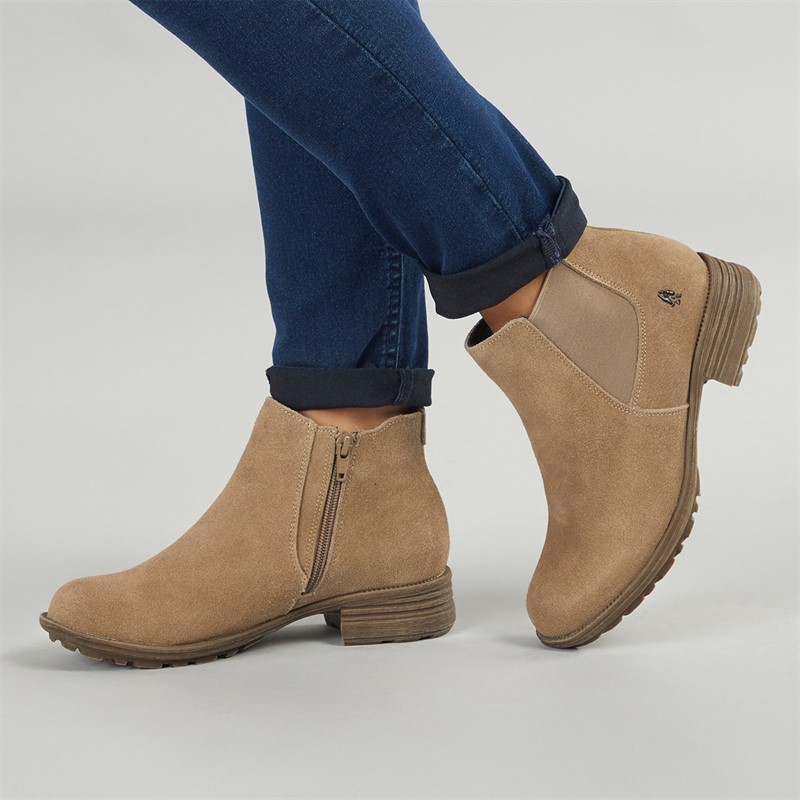 Hush Puppies Womens Madisyn Boots | Taupe - Image 2