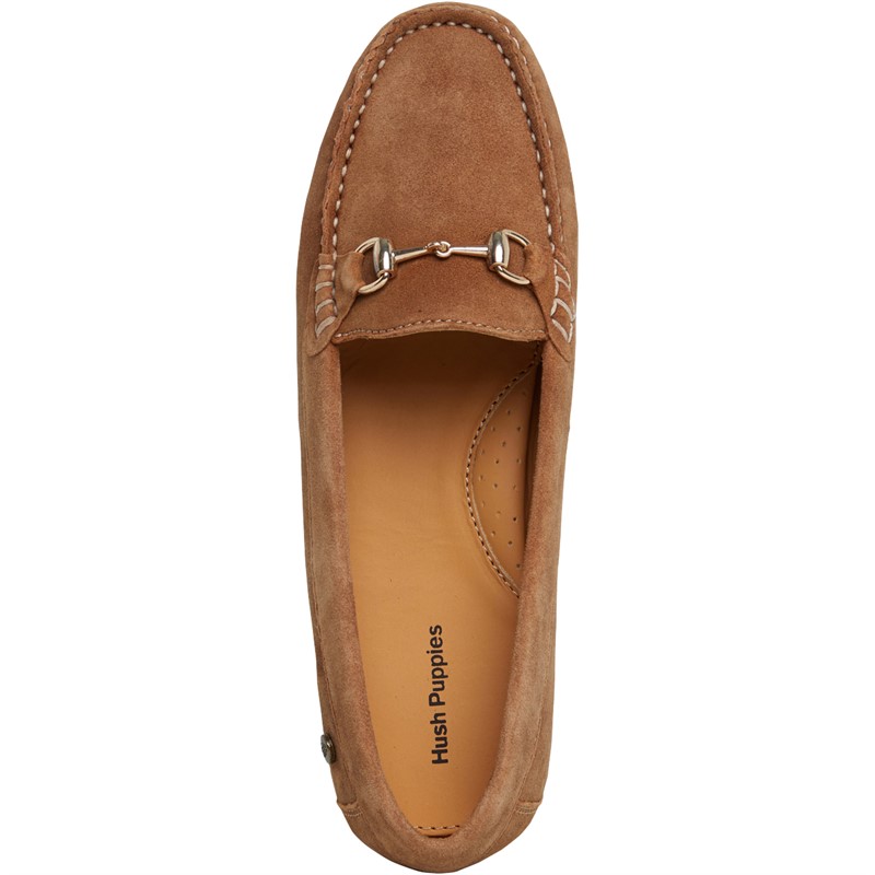 Hush Puppies Womens Molly Loafers | Tan Suede